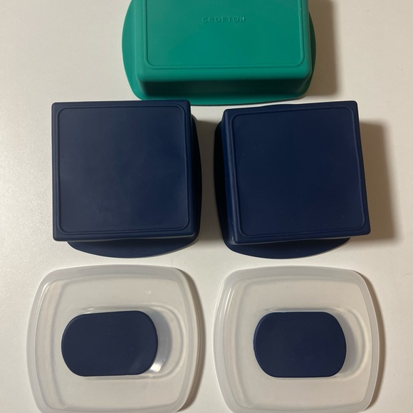 (3) Crofton silicon large cube ice trays great for bourbon 🥃 - Picture 2 of 6